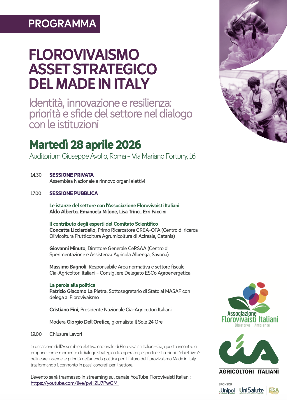 Florovivaismo asset strategico del made in Italy
